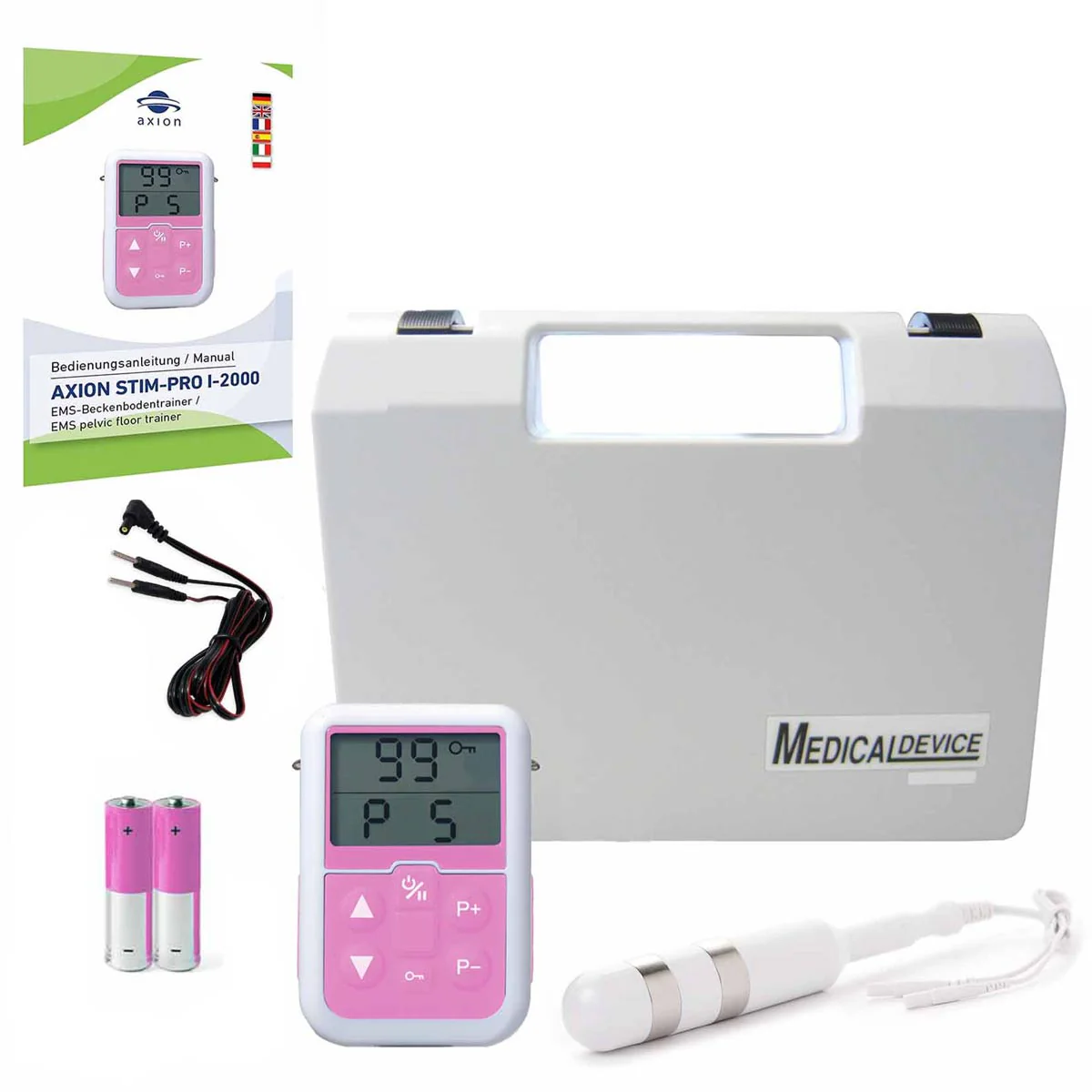 Beckenbodentrainer-Set Stim-Pro I-2000 für Frauen inklusive Vaginalsonde - Image 3