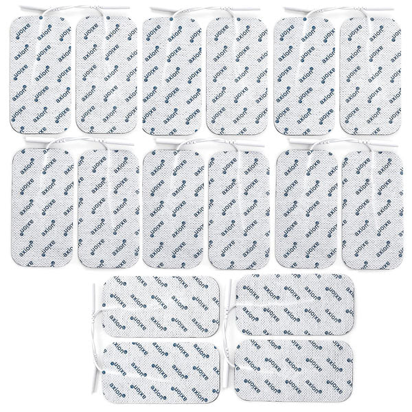 Elektroden - 10x5 cm - 16 Stück - passend zu axion, Prorelax, Promed, Auvon - 2mm Steckanschluss