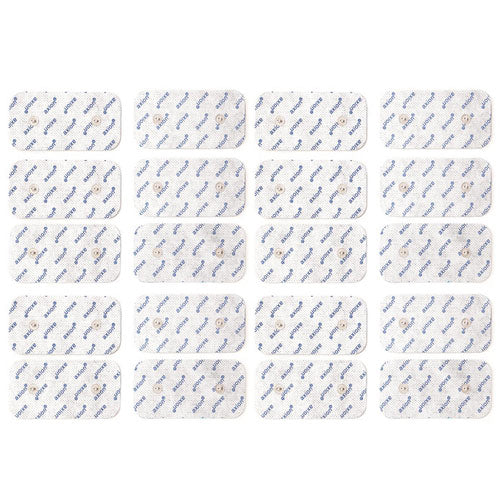 Elektroden 10x5 cm - 20 Stück - passend zu Compex - 3,75mm Druckknopf