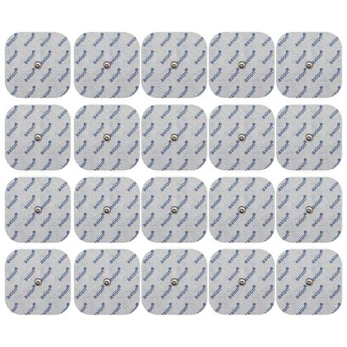 Elektroden 5x5 cm - 20 Stück - passend zu Compex - 3,75mm Druckknopf