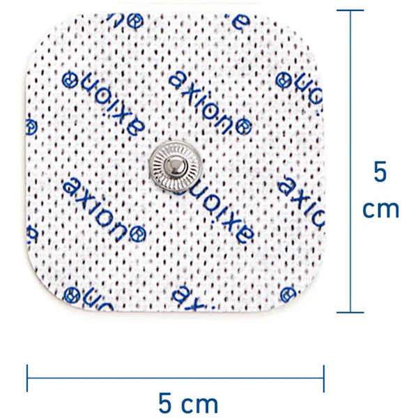 Elektroden 5x5 cm - 20 Stück - passend zu Compex - 3,75mm Druckknopf - Image 2