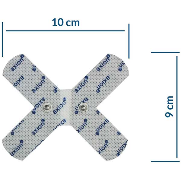 Gelenk-Elektrode - 10x9 cm - 2 Stück - passend zu Beurer, Sanitas - 3,5mm Druckknopf - Image 3