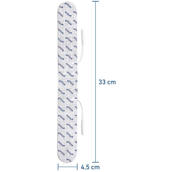 Lange Rückenelektrode - 33x4 cm - 2 Stück - passend zu axion, Prorelax, Promed - 2mm Steckanschluss - Image 3